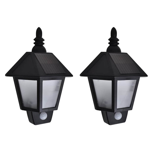 Wall Lantern |  Set of 2 | Black | ABS | Medium |  Lights  | Wall Lantern
