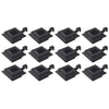 Outdoor Solar Lamps 12 pcs LED Square 12 cm Black
