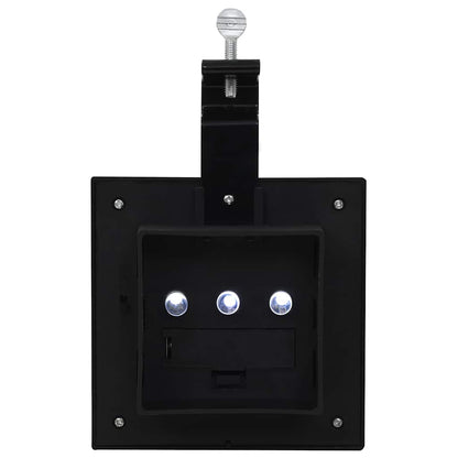 Outdoor Solar Lamps 12 pcs LED Square 12 cm Black