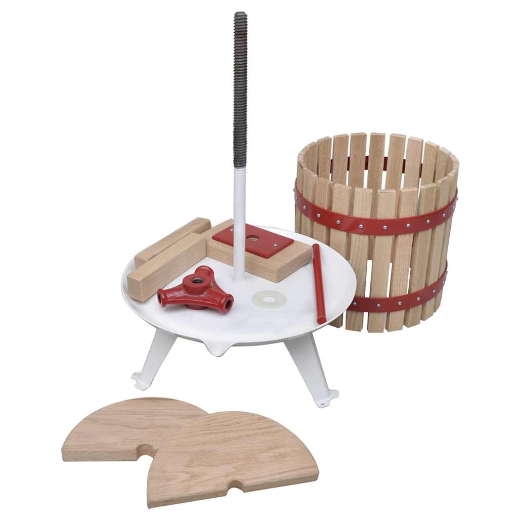 2 Piece Fruit & Wine Press and Crusher Set