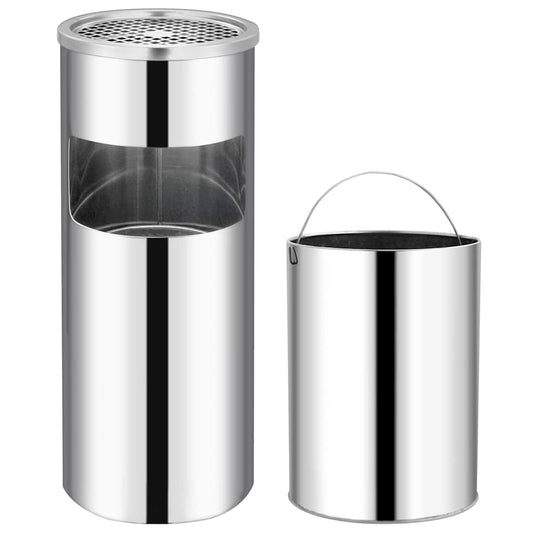 Ashtray Dustbin 30 L Stainless Steel
