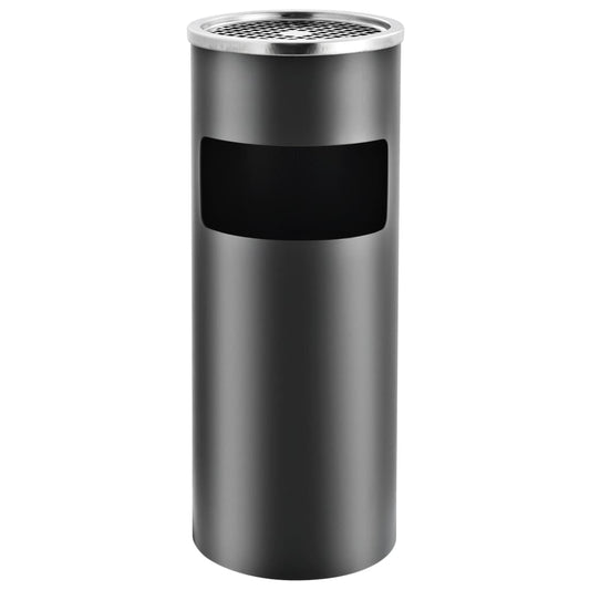 Ashtray Dustbin 30 L Steel Grey