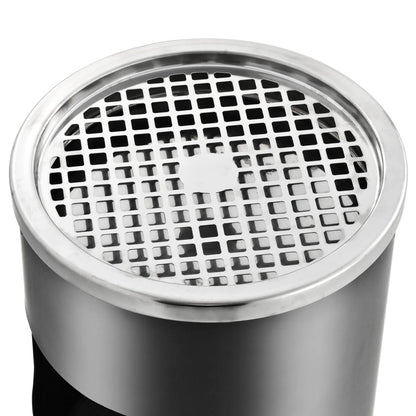 Ashtray Dustbin Hotel 30 L Steel Grey