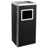 Ashtray Dustbin Hotel 45 L Steel Black