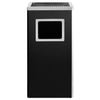Ashtray Dustbin Hotel 45 L Steel Black