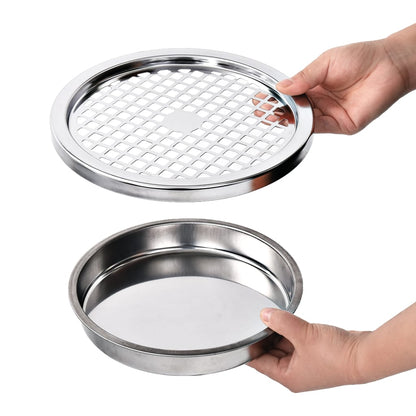 Ashtray Dustbin | Silver | Stainless Steel | Medium | Removable Covers