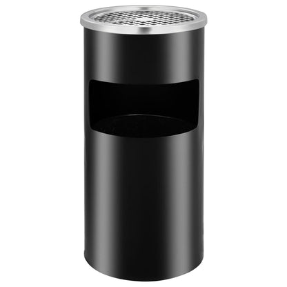 Ashtray Dustbin | Black | Powder coated steel | Standard | Wall mounting