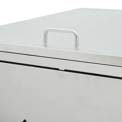 Single Wheelie Bin Shed 240 L Stainless Steel