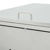 Single Wheelie Bin Shed 240 L Stainless Steel