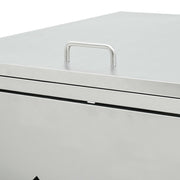 Single Wheelie Bin Shed 240 L Stainless Steel