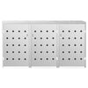 Triple Wheelie Bin Shed 240 L Stainless Steel
