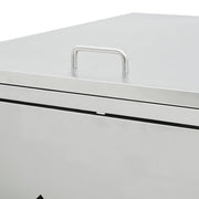 Quadruple Wheelie Bin Shed 240 L Stainless Steel