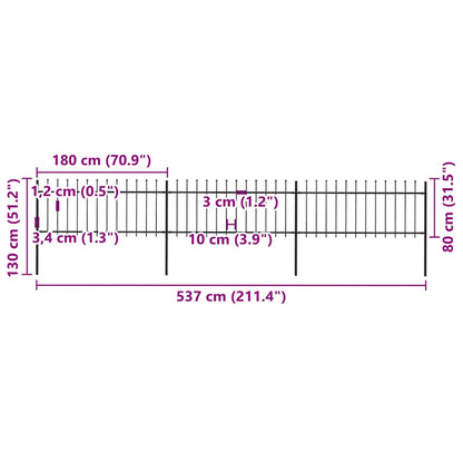 Garden Fence | Steel | Sturdy | Rectangular | Modern
