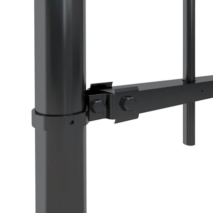 Garden Fence with Spear Top Steel 1339x80 cm Black