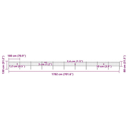 Garden Fence | Steel | Sturdy | Rectangular | Modern