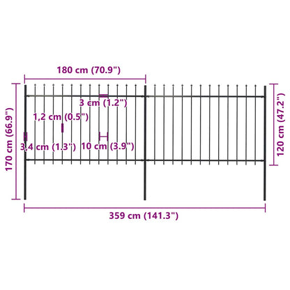 Garden Fence | Steel | Sturdy | Rectangular | Modern