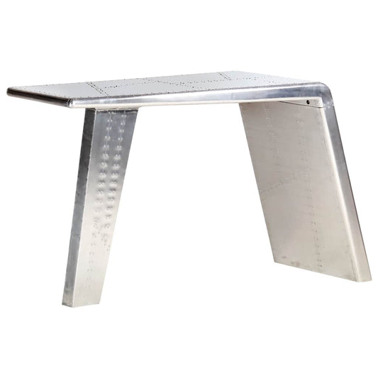 Aviator Desk | Silver | Metal and MDF | Medium | Industrial