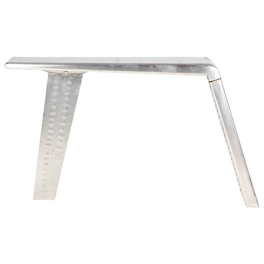 Aviator Desk | Silver | Metal and MDF | Medium | Industrial