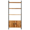 4-Tier Bookcase 80x30x180 cm Solid Acacia Wood
