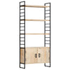 4-Tier Bookcase 80x30x180 cm Solid Mango Wood