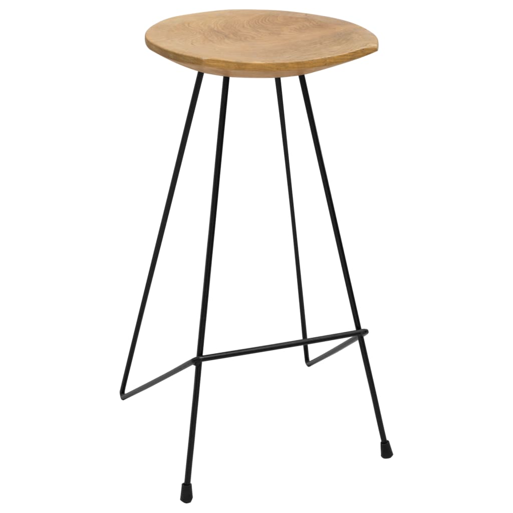 Bar Stools 2 pcs Solid Teak Wood