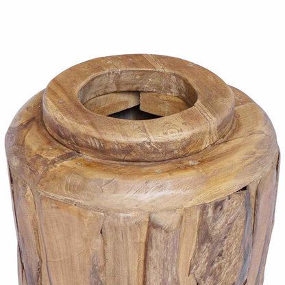 285209 vidaXL Decoration Vase 40x100 cm Solid Teak Wood
