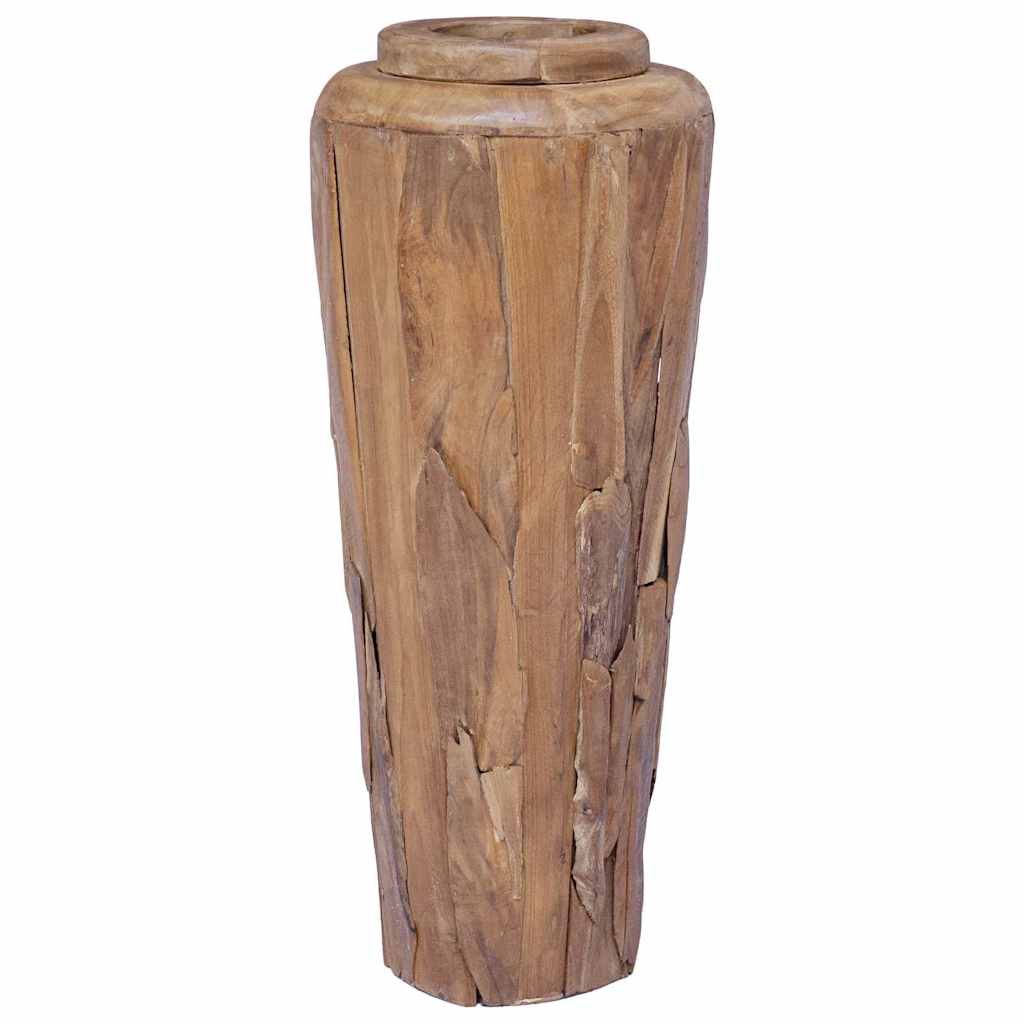 285209 vidaXL Decoration Vase 40x100 cm Solid Teak Wood