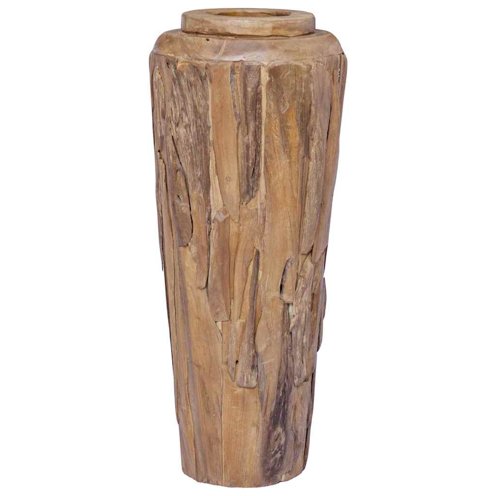 285209 vidaXL Decoration Vase 40x100 cm Solid Teak Wood