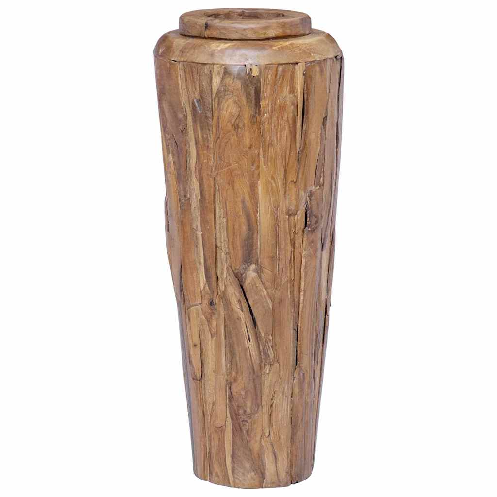 285209 vidaXL Decoration Vase 40x100 cm Solid Teak Wood