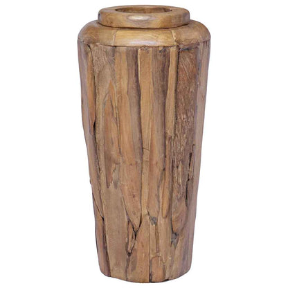 285210 vidaXL Decoration Vase 40x80 cm Solid Teak Wood