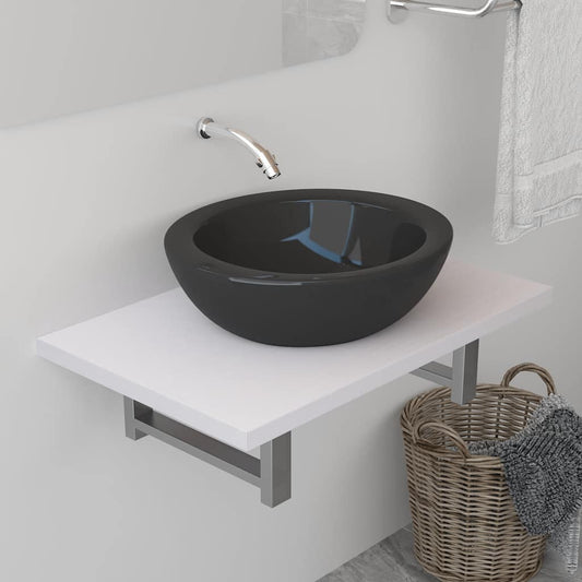 Bathroom Wall Shelf | White | Engineered wood | Large