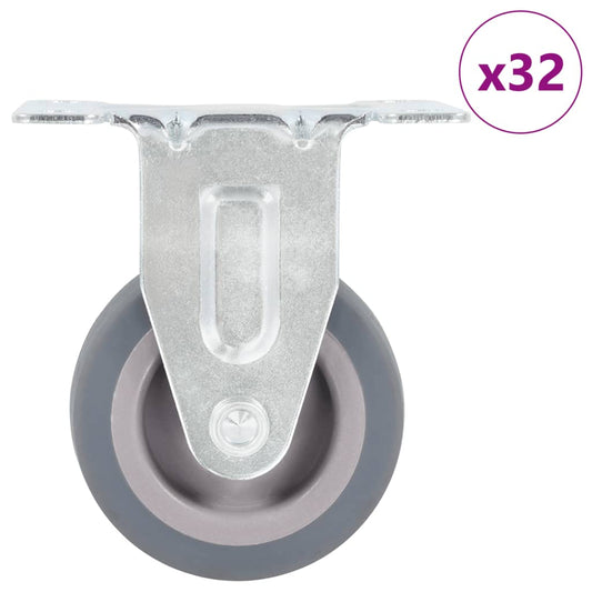 32 pcs Fixed Casters 50 mm