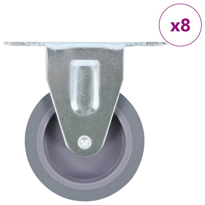 8 pcs Fixed Casters 75 mm