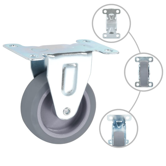 24 pcs Fixed Casters 75 mm
