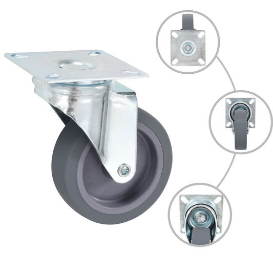 24 pcs Swivel Casters 75 mm