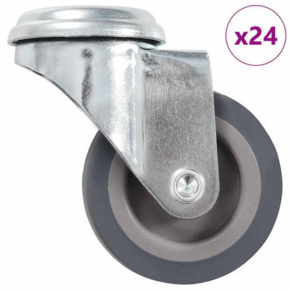 24 pcs Bolt Hole Swivel Casters 50 mm