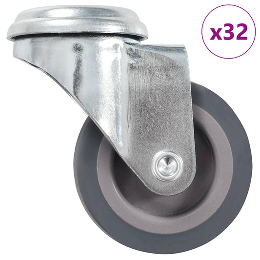 32 pcs Bolt Hole Swivel Casters 50 mm