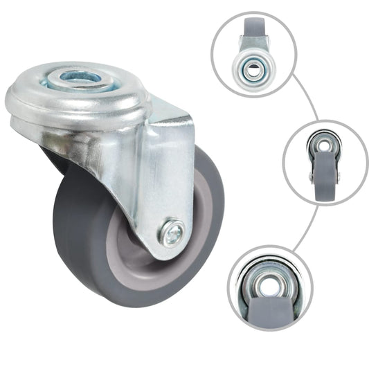 32 pcs Bolt Hole Swivel Casters 50 mm