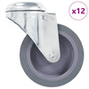 12 pcs Bolt Hole Swivel Casters 75 mm