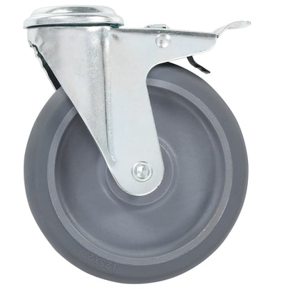 32 pcs Bolt Hole Swivel Casters 125 mm