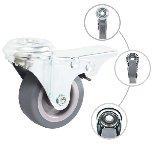 32 pcs Bolt Hole Swivel Casters 50 mm