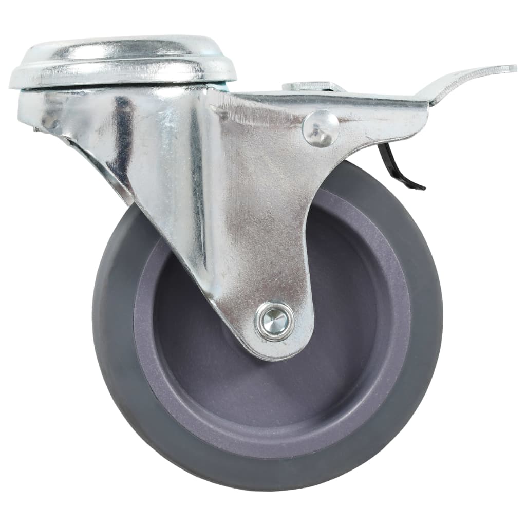 8 pcs Bolt Hole Swivel Casters 75 mm