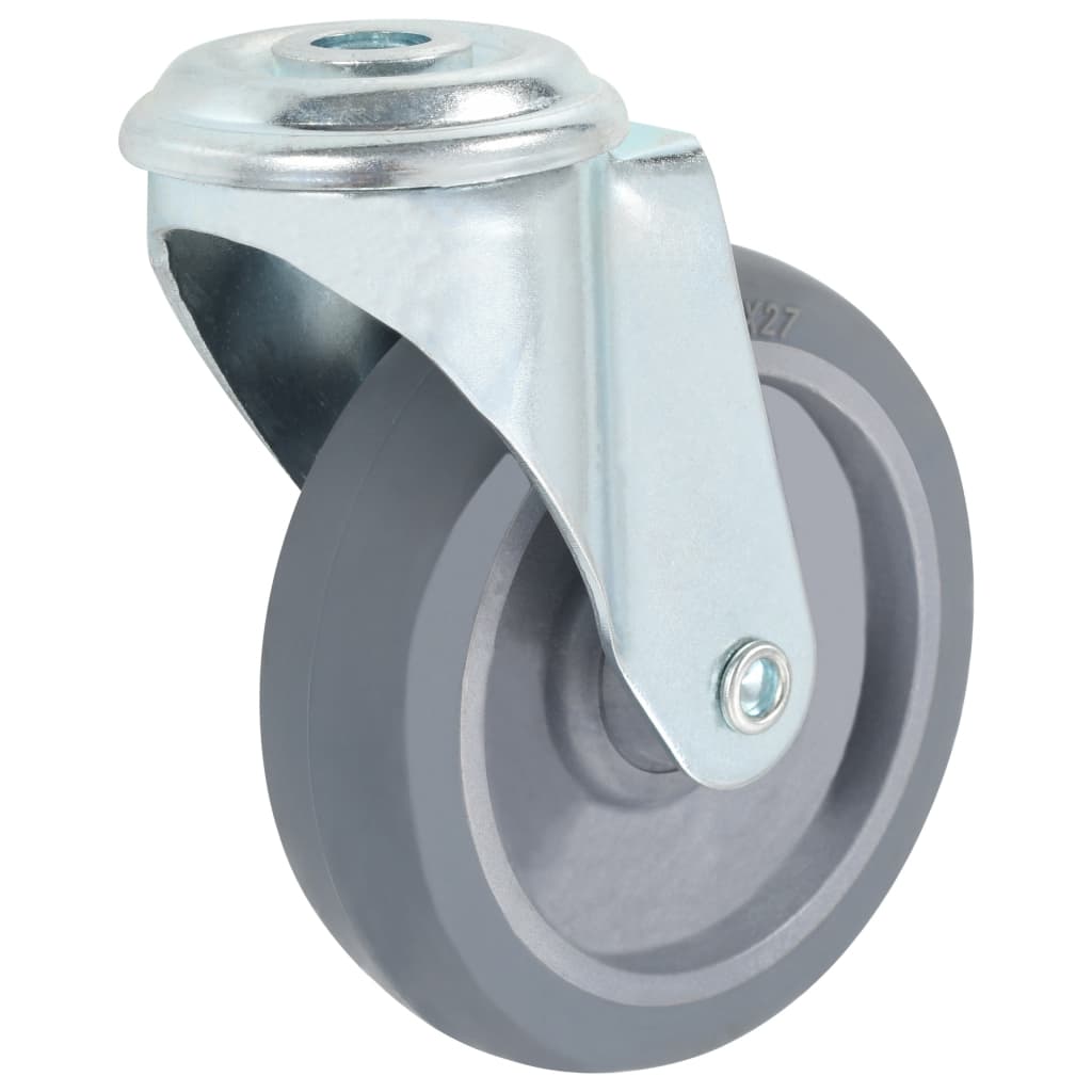 8 pcs Bolt Hole Swivel Casters 100 mm