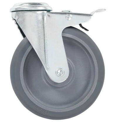 8 pcs Bolt Hole Swivel Casters 125 mm
