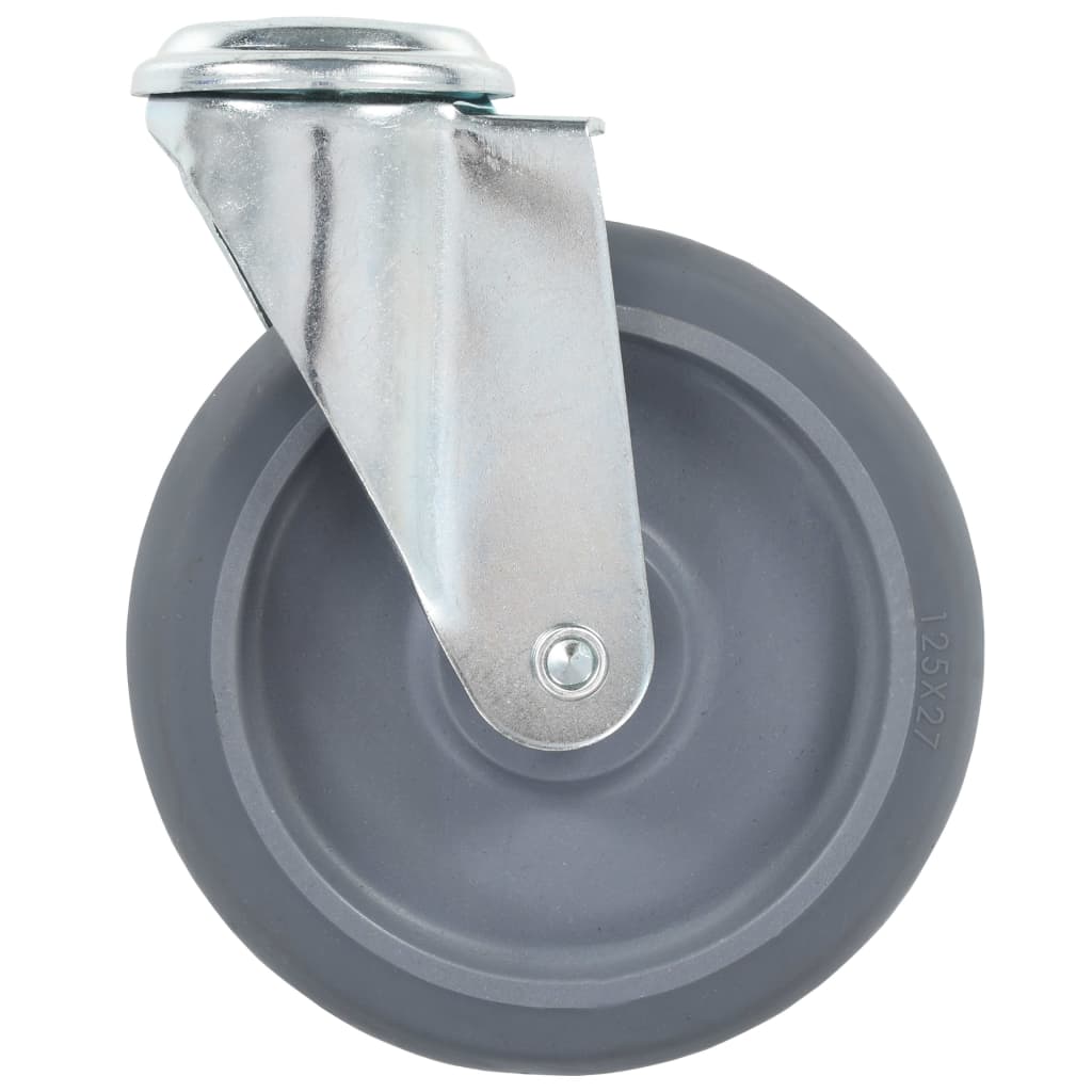 8 pcs Bolt Hole Swivel Casters 125 mm