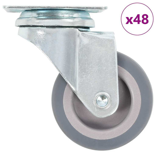 48 pcs Swivel Casters 50 mm