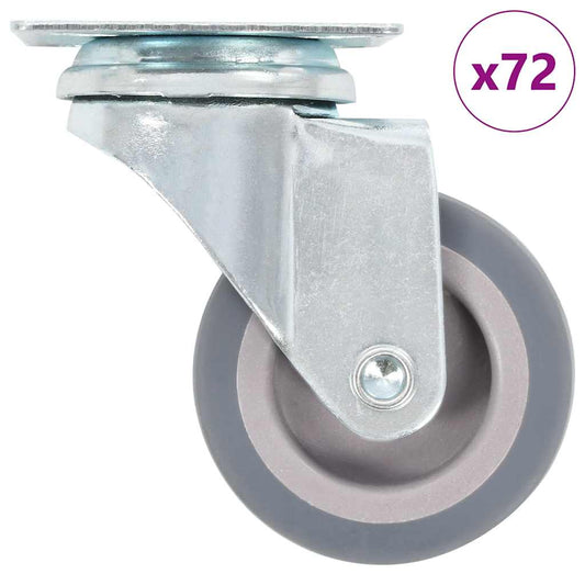 72 pcs Swivel Casters 50 mm