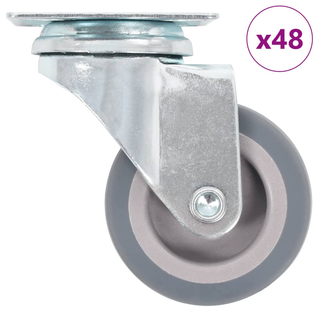 48 pcs Swivel Casters 50 mm