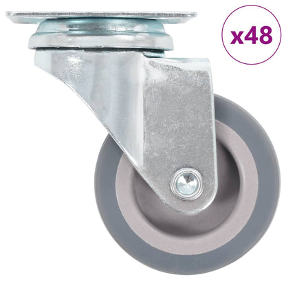 48 pcs Swivel Casters 50 mm
