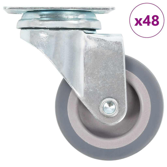 48 pcs Swivel Casters 50 mm